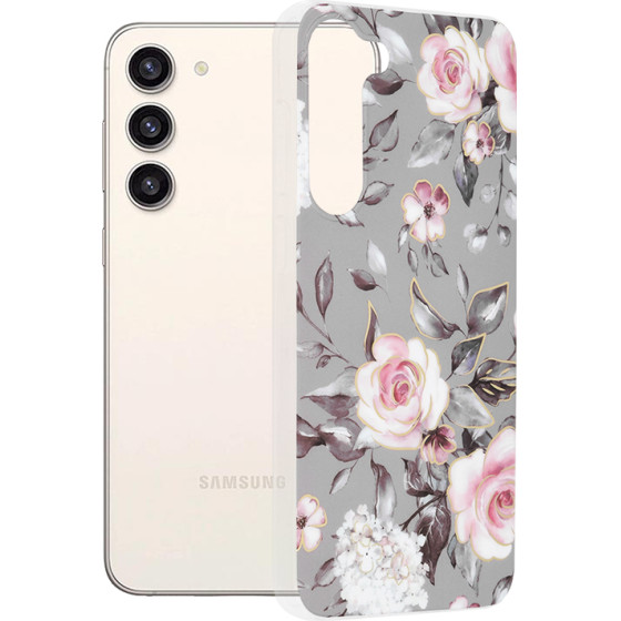 Techsuit - Marble Series - Samsung Galaxy S23 Plus - Bloom of Ruth Gray