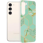 Techsuit - Marble Series - Samsung Galaxy S23 Plus - Green Hex
