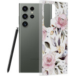 Techsuit - Marble Series - Samsung Galaxy S23 Ultra - Chloe White