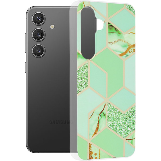 Techsuit - Marble Series - Samsung Galaxy S24 - Green Hex