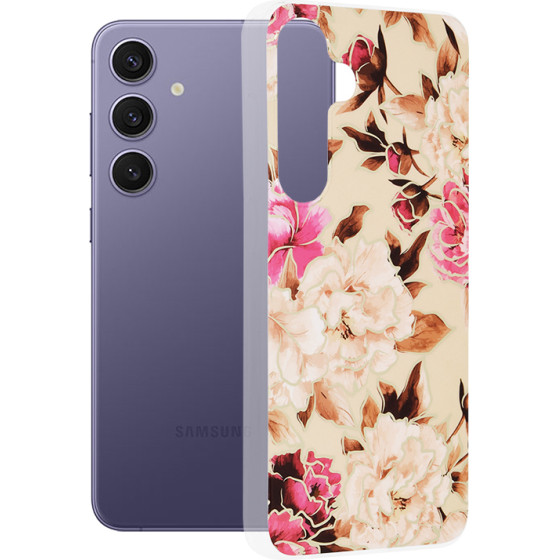 Techsuit - Marble Series - Samsung Galaxy S24 Plus - Mary Berry Nude