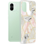Techsuit - Marble Series - Xiaomi Redmi A1+ / A2+ - Pink Hex