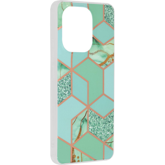 Techsuit - Marble Series - Xiaomi Redmi Note 13 4G - Green Hex