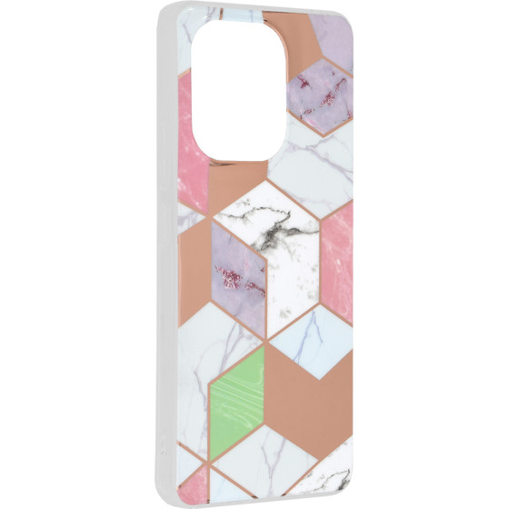 Techsuit - Marble Series - Xiaomi Redmi Note 13 4G - Purple Hex