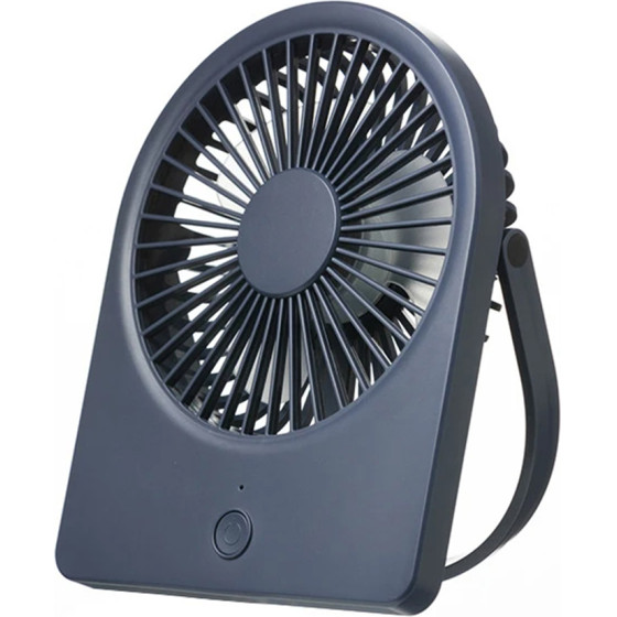 Techsuit - Mini Fan (CT-108) - Portable, Rechargeable, USB - Blue