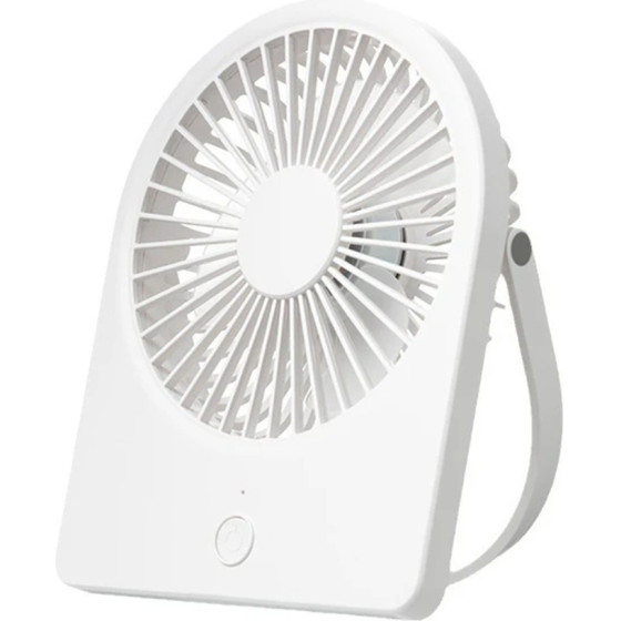 Techsuit - Mini Fan (CT-108) - Portable, Rechargeable, USB - White