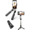 Techsuit - Mini Selfie Stick (L18Mini) - Stable Gimbal/Tripod with Bluetooth Remote Control, 360 Rotation, 70cm - Black - (L18;MINI)