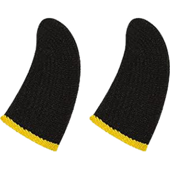 Techsuit - Mobile Gaming Finger Sleeve (FS1-04) - for Peaceful Elite, King of Glory, Call of Duty - Yellow