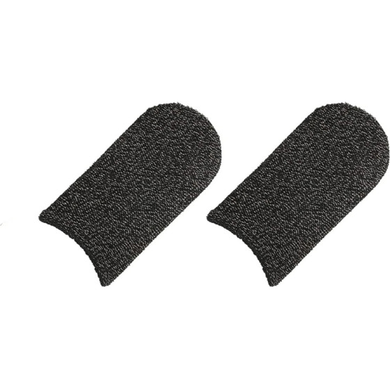 Techsuit - Mobile Gaming Finger Sleeve (FS3-01) - for Peaceful Elite, King of Glory, Call of Duty, 40x20mm - Black