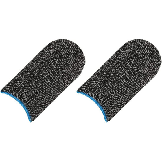 Techsuit - Mobile Gaming Finger Sleeve (FS3-03) - for Peaceful Elite, King of Glory, Call of Duty, 40x20mm - Blue