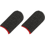 Techsuit - Mobile Gaming Finger Sleeve (FS3-02) - for Peaceful Elite, King of Glory, Call of Duty, 40x20mm - Red