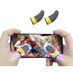 Techsuit - Mobile Gaming Finger Sleeve (FS4-02) - for Peaceful Elite, King of Glory, Anti-Sweat - Yellow