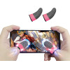 Techsuit - Mobile Gaming Finger Sleeve (FS4-04) - for Peaceful Elite, King of Glory, Anti-Sweat - Pink