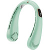 Techsuit - Neck Fan (H6) - Portable, USB, Rechargeable, Adjustable, Digital Display - Green