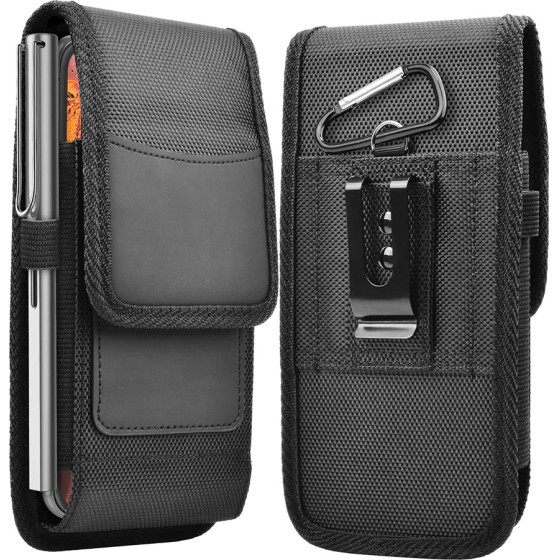 Techsuit - Outdoor Phone Waist Bag (TWB1) - Multifunctional, Bike, Wearable, Belt Hanging, XXXL, 19x11x2.5cm, 7 inch - Black