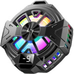 Techsuit - Phone Cooler - Magnetic, RGB Lights, Temperature Display, Low Noise, Two Speeds, for iOS and Android - Black - (P60)