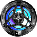 Techsuit - Phone Cooler - Magnetic, Temperature Display, Lights, Fast Cooling, Hydraulic Noise Reduction - Black - (SL17)
