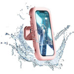 Techsuit - Phone Holder (LC-999) - Wall Box Case, Anti-Fog, Retractable, Adjustable, Waterproof, for 4-7inch Phones - Pink - (LC-999;PINK)