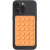 Techsuit - Phone Holder (SO-PAD) - Suction Pad for Selfies, Silicone, Adhesive Mount, Rectangular Shape - Orange