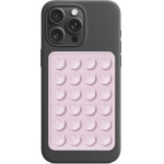 Techsuit - Phone Holder - Suction Pad for Selfies, Silicone, Adhesive Mount, Rectangular Shape - Light Pink - (SL-PAD)