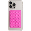 Techsuit - Phone Holder - Suction Pad for Selfies, Silicone, Adhesive Mount, Rectangular Shape - Magenta - (SM-PAD)