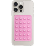 Techsuit - Phone Holder - Suction Pad for Selfies, Silicone, Adhesive Mount, Rectangular Shape - Powder Pink - (SPP-PAD)