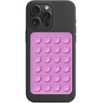 Techsuit - Phone Holder - Suction Pad for Selfies, Silicone, Adhesive Mount, Rectangular Shape - Purple - (SP-PAD)