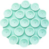 Techsuit - Phone Holder - Suction Pad for Selfies, Silicone, Adhesive Mount, Round Shape - Cyan - (SC-CUP)