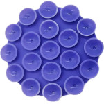 Techsuit - Phone Holder - Suction Pad for Selfies, Silicone, Adhesive Mount, Round Shape - Dark Blue - (SD-CUP)