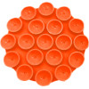 Techsuit - Phone Holder - Suction Pad for Selfies, Silicone, Adhesive Mount, Round Shape - Orange - (SO-CUP)