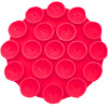 Techsuit - Phone Holder - Suction Pad for Selfies, Silicone, Adhesive Mount, Round Shape - Red - (SR-CUP)