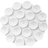 Techsuit - Phone Holder - Suction Pad for Selfies, Silicone, Adhesive Mount, Round Shape - White - (SW-CUP)