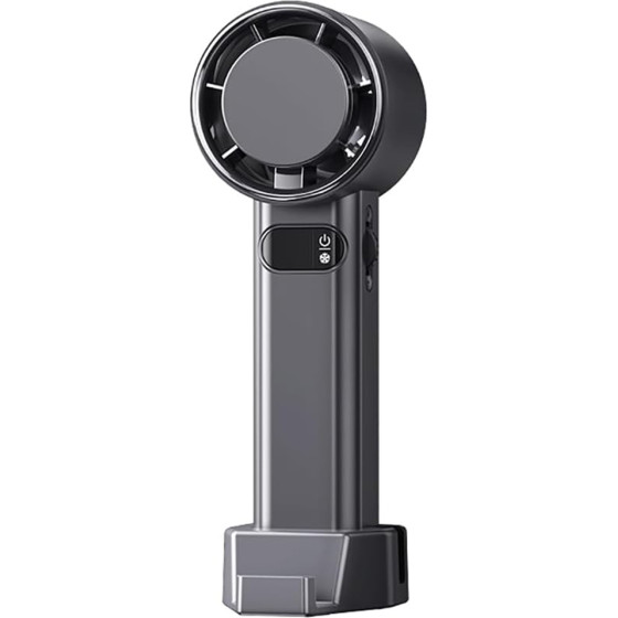 Techsuit - Premium Handheld Fan (F83) - Portable, Adjustable, Rechargeable, 4800mAh - Grey - (F83;GREY)