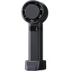 Techsuit - Premium Handheld Fan - Portable, Adjustable, Rechargeable, 4800mAh - Black - (F83)