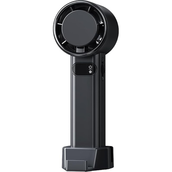 Techsuit - Premium Handheld Fan - Portable, Adjustable, Rechargeable, 4800mAh - Black - (F83)