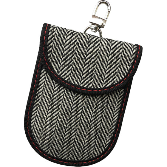 Techsuit - RFID Anti-Theft (AF1) - for Cards & Keys, Waterproof Leather, Metal Hybrid Fibre, EMF Blocker, 12.5x9 - Grey
