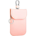 Techsuit - RFID Anti-Theft (AF2) - for Cards & Keys, PU Leather, EMF Blocker - Pink