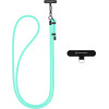 Techsuit - Rope Crossbody Strap - for Phones, Carabiner, Nylon Braided, Durable, Adjustable - Blue Lagoon - (RCS1-70)