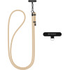 Techsuit - Rope Crossbody Strap - for Phones, Carabiner, Nylon Braided, Durable, Adjustable - Champagne Mist - (RCS1-08)