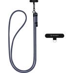 Techsuit - Rope Crossbody Strap - for Phones, Carabiner, Nylon Braided, Durable, Adjustable - Charcoal Gray - (RCS1-07)