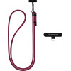 Techsuit - Rope Crossbody Strap - for Phones, Carabiner, Nylon Braided, Durable, Adjustable - Dark Cherry - (RCS1-28)
