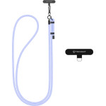 Techsuit - Rope Crossbody Strap - for Phones, Carabiner, Nylon Braided, Durable, Adjustable - Lavender Whisper - (RCS1-32)