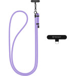 Techsuit - Rope Crossbody Strap - for Phones, Carabiner, Nylon Braided, Durable, Adjustable - Lux Amethyst - (RCS1-21)