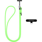 Techsuit - Rope Crossbody Strap - for Phones, Carabiner, Nylon Braided, Durable, Adjustable - Lime Blossom - (RCS1-44)