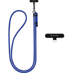 Techsuit - Rope Crossbody Strap - for Phones, Carabiner, Nylon Braided, Durable, Adjustable - Ocean Depth - (RCS1-43)