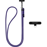 Techsuit - Rope Crossbody Strap - for Phones, Carabiner, Nylon Braided, Durable, Adjustable - Stormy Night - (RCS1-71)