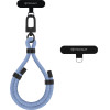 Techsuit - Rope Wrist Strap - for Phones, Carabiner, Nylon Braided, Durable, Adjustable, Universal - Ash Gray - (RWS1-21-23)