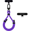 Techsuit - Rope Wrist Strap - for Phones, Carabiner, Nylon Braided, Durable, Adjustable, Universal - Cosmic Violet - (RWS1-26-34)