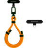 Techsuit - Rope Wrist Strap - for Phones, Carabiner, Nylon Braided, Durable, Adjustable, Universal - Flame Orange - (RWS1-03)