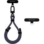 Techsuit - Rope Wrist Strap - for Phones, Carabiner, Nylon Braided, Durable, Adjustable, Universal - Gunmetal Grey - (RWS1-01)